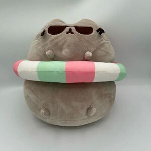 Gund Plush stuffed  animal PUSHEEN SUNGLASSES AND FLOATY CAT GRAY